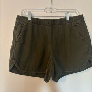 Madewell Olive Athletic Shorts